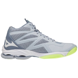 Scarpe da pallavolo Mizuno Wave Lightning Z7 Mid W V1GC225002 grigio sfumature di grigio