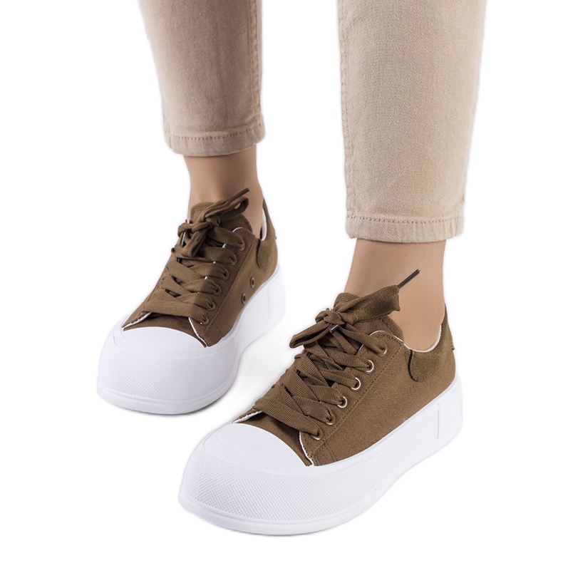 Sneakers verdi sulla piattaforma Kilkenny verde