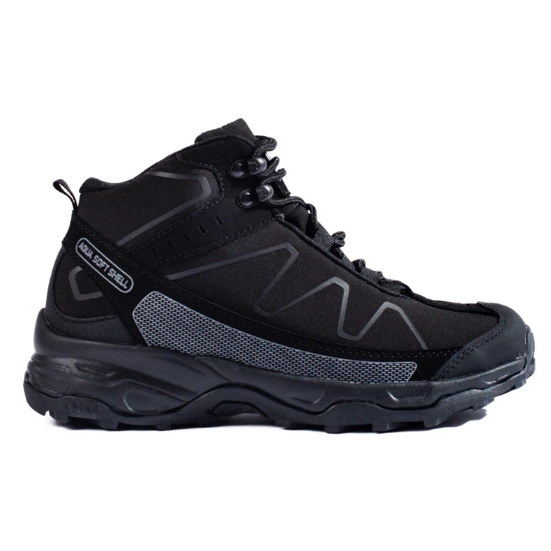 Scarpa da trekking sportiva da donna con tomaia alta DK nera nero