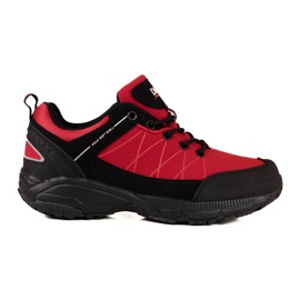 Scarpe da trekking da donna rosse DK nero rosso