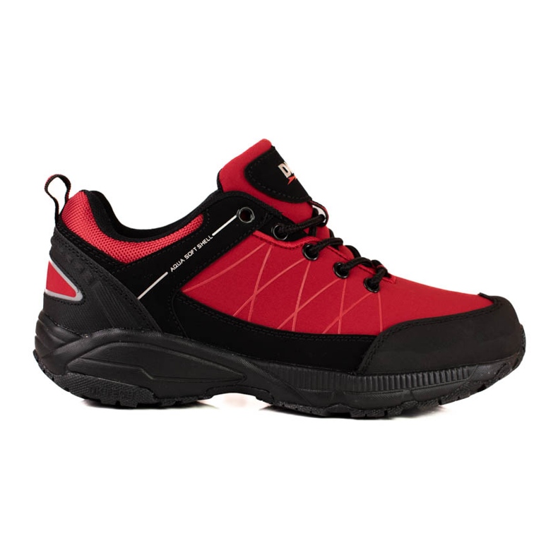 Scarpe da trekking da donna rosse DK nero rosso