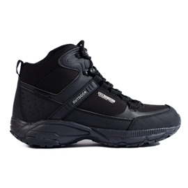 Scarpe da trekking da donna con tomaia alta DK nere nero