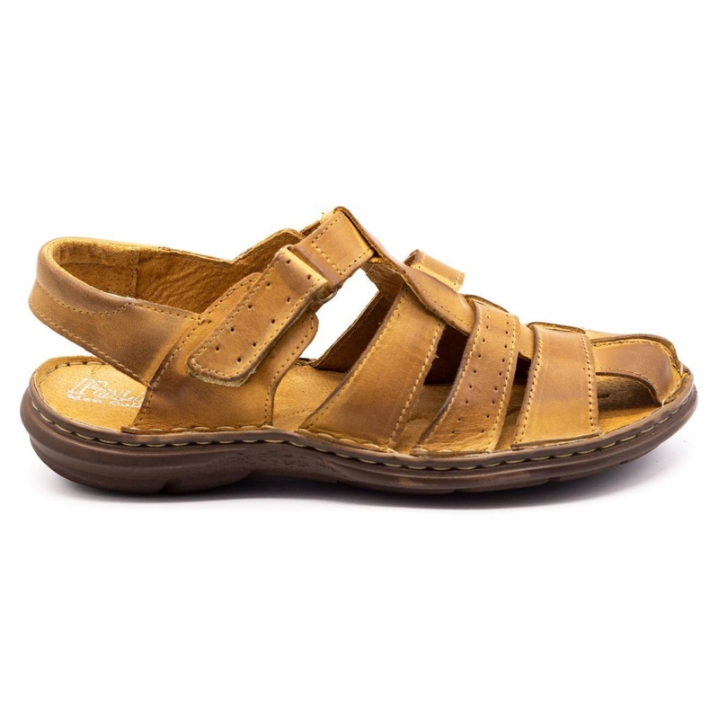 Polbut Sandali in pelle da uomo 211 beige