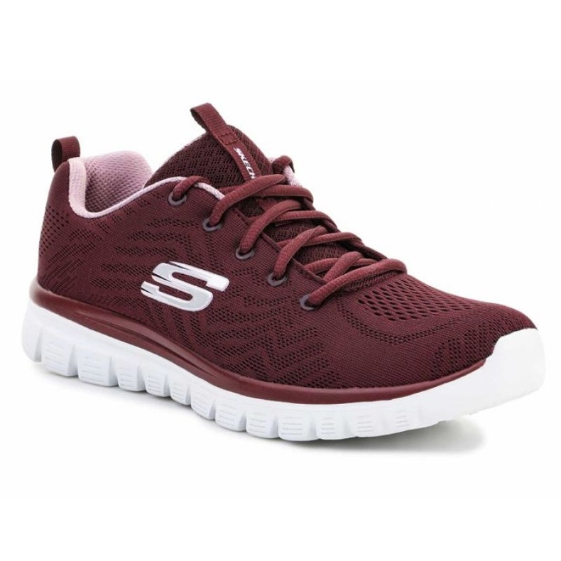 Skechers Graceful Get Connected W 12615-WINE Scarpe rosso