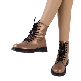 Stivali Narfolk rosa marrone multicolore d'oro