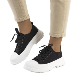 Sneakers nere su suola spessa in Ardglass nero