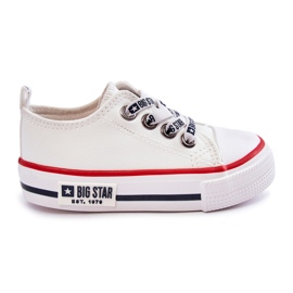 Sneakers in pelle per bambini Big Star KK374042 Bianche bianca