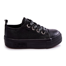 Sneakers in pelle per bambini Big Star KK374061 Nero