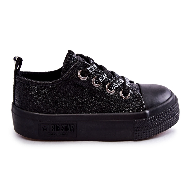 Sneakers in pelle per bambini Big Star KK374061 Nero