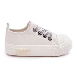 Sneakers in pelle per bambini Big Star KK374060 Bianche bianca
