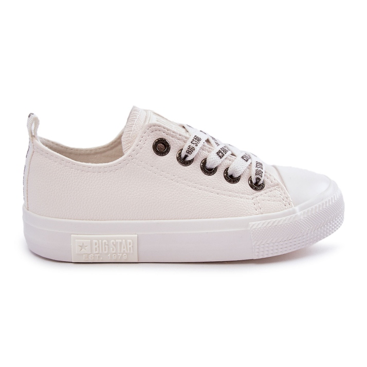 Sneakers in pelle per bambini Big Star KK374056 Bianche bianca