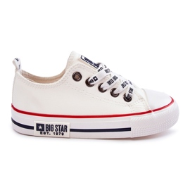 Sneakers in pelle per bambini Big Star KK374038 Bianche bianca