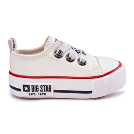 Sneakers in pelle per bambini Big Star KK374040 Bianche bianco