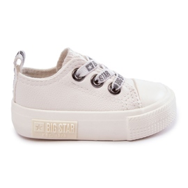 Sneakers in pelle per bambini Big Star KK374058 Bianche bianco