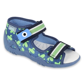 Scarpe da bambino Befado gialle 350P019 blu navy verde