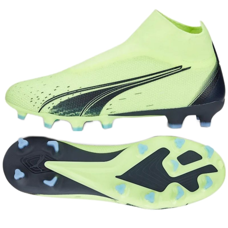 Puma Ultra Match FG / AG M 107032 01 scarpe da calcio giallo verde