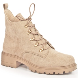 S.Barski Stivali da donna in camoscio beige S. Bararski
