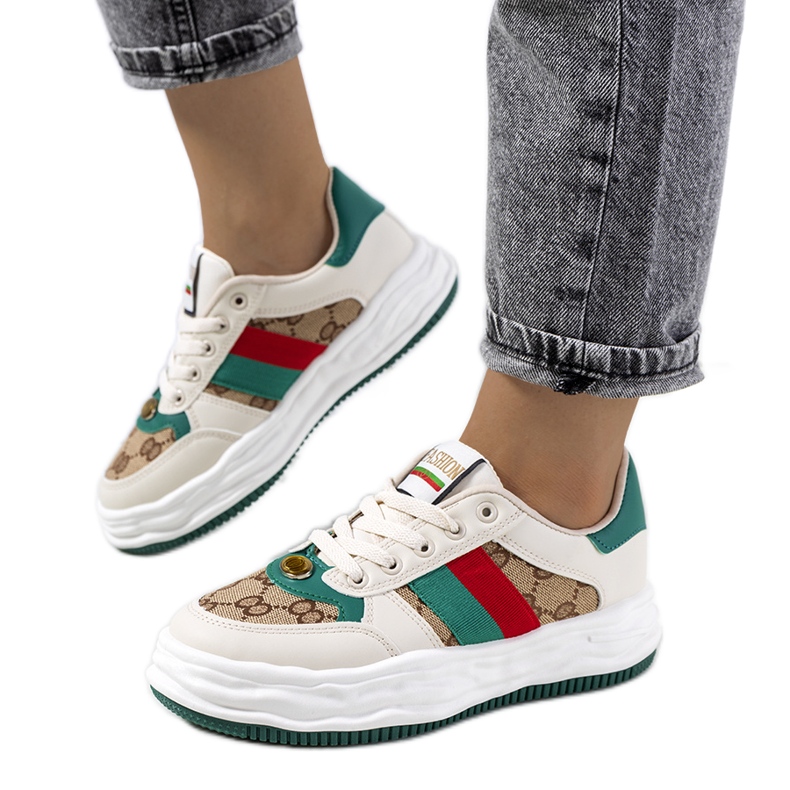 Sneakers Loeki da donna beige