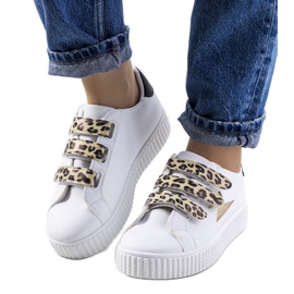 Sneakers Pitmerden bianche bianco d'oro