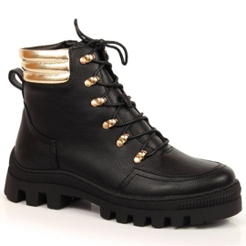 Trapper della piattaforma Potocki W WOL103A neri nero d'oro