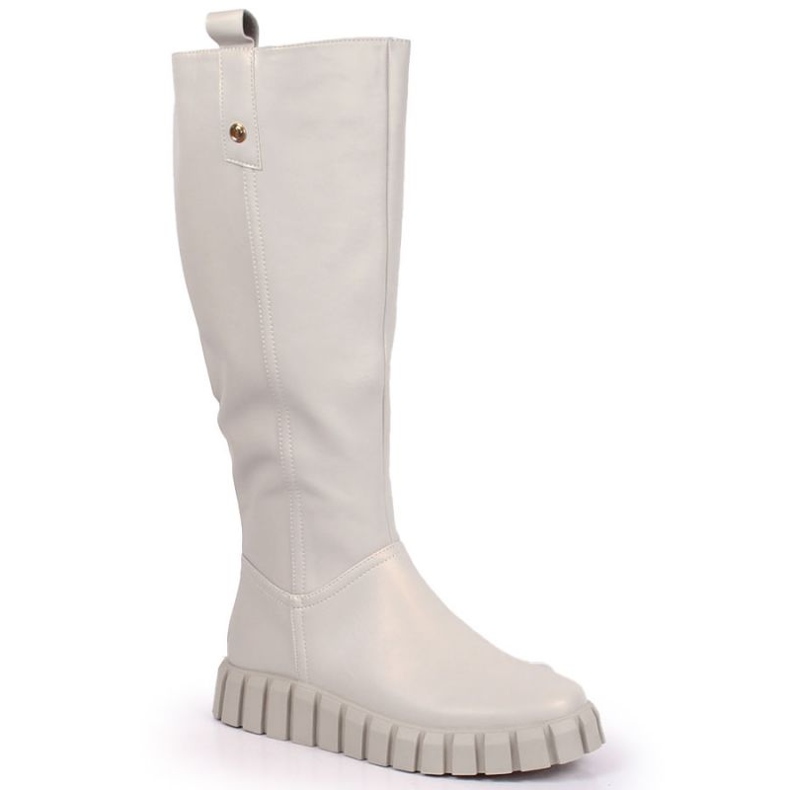 Stivali piatti isolati Potocki W WOL100B beige