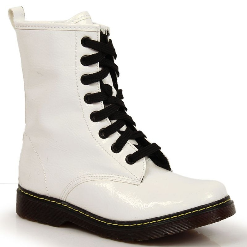 Stivali laccati caldi Kornecki Jr KOR6017A bianco bianca