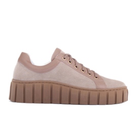 Marco Shoes Sneakers crescenti con fondo più spesso beige