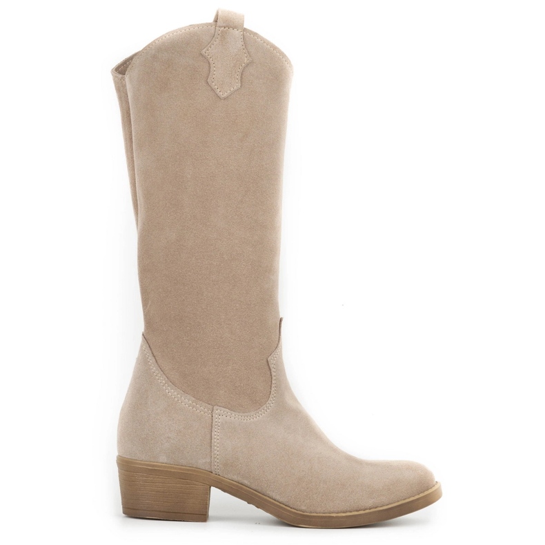 Olivier Stivali da donna in pelle Julia beige