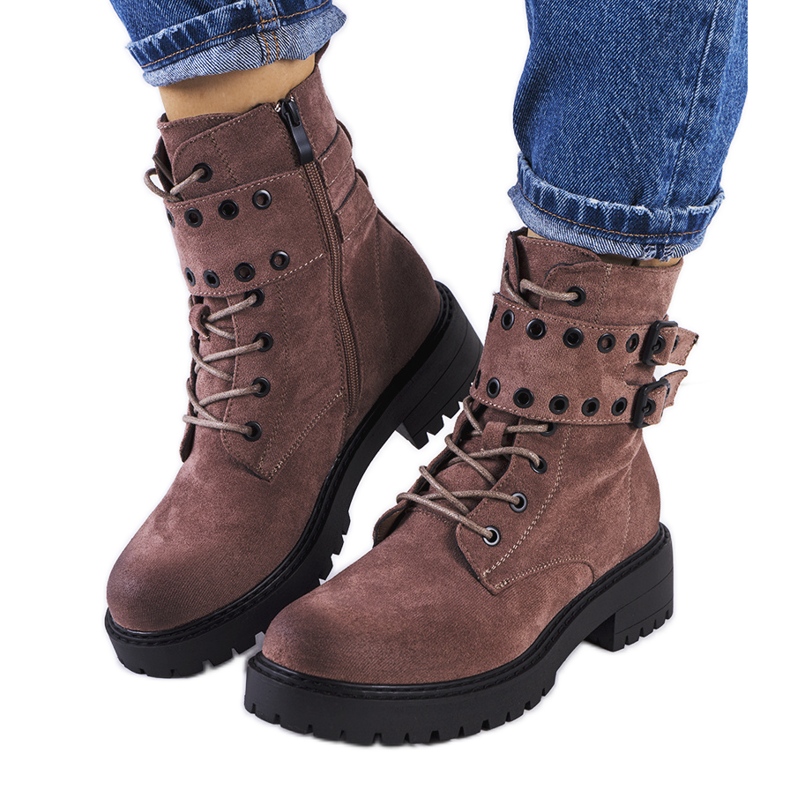 Scarponcini da trekking Fallkirk marroni marrone