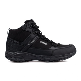 Scarpe da trekking stringate da uomo DK con tomaia alta nero