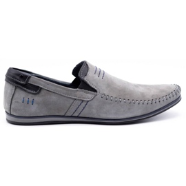 KOMODO Mocassini uomo in pelle 876 grigio