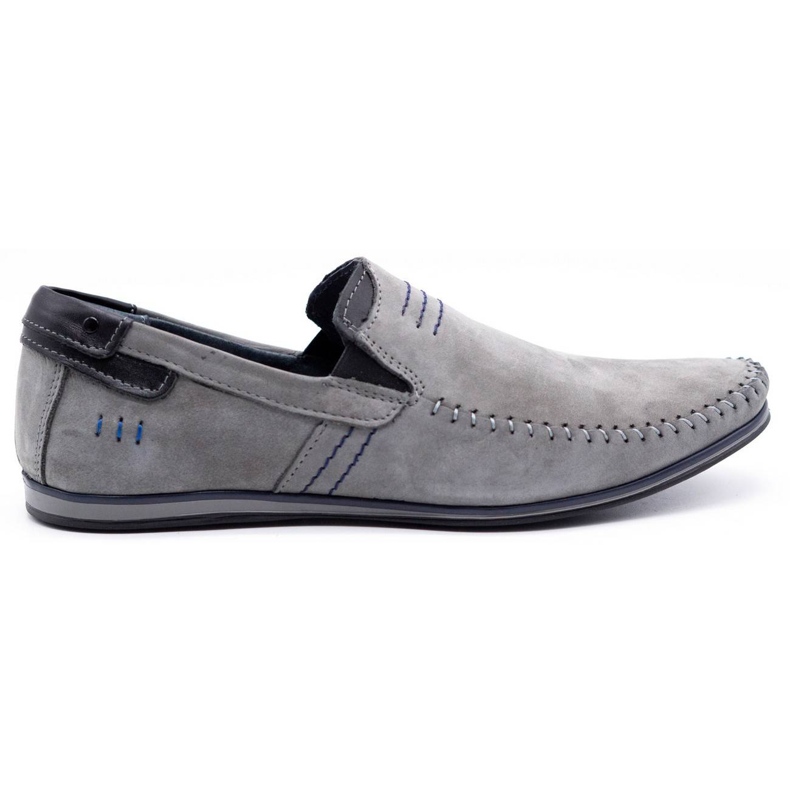 KOMODO Mocassini uomo in pelle 876 grigio