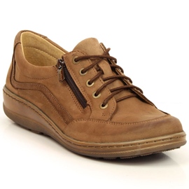 Helios Scarpe comode in pelle marrone
