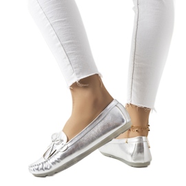 Mocassini Joanae in argento