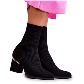 PS1 Stivali Da Donna Con Calzino Elastico Nero Carmon