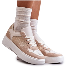 Scarpe sportive basse da donna sulla piattaforma Kyllie beige