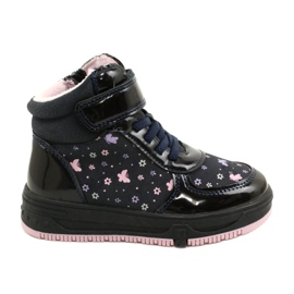 American Club Stivali americani Stivali caldi XD66 Blu navy rosa