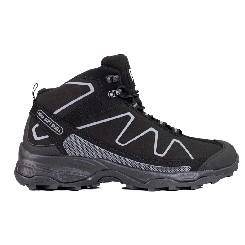Scarpe da trekking da uomo stringate alte DK nero