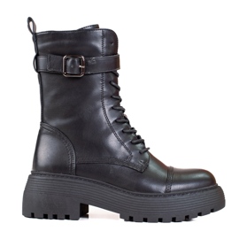 Borse alte da donna nere con allacciatura Shelovet nero