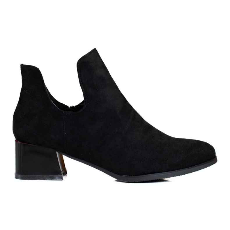 Stivali da donna neri con taglio Daszyński nero