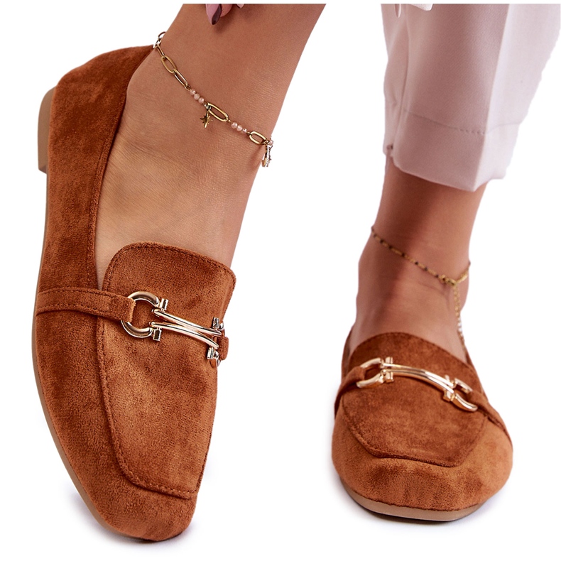 FB2 Mocassini classici in camoscio Camel Roddie marrone