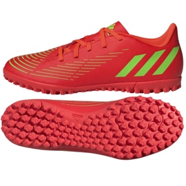 Scarpe da calcio Adidas Predator Edge.4 Tf M GV8525 rosso arance e rosse
