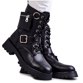 Stivali In Ecopelle Sul Tacco Piatto Black Marlis nero