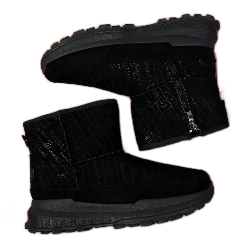 Doposci da donna in camoscio nero NEWS