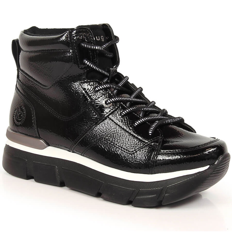 Sneakers nere con plateau da donna Bugatti nero