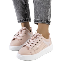 Sneakers rosa su una robusta suola Louisiana