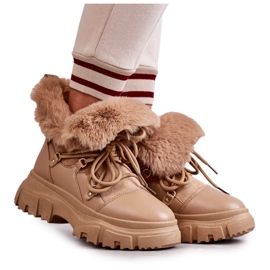 Stivali caldi Charles beige scuro