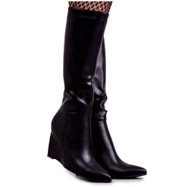 Stivali da Donna in Ecopelle Nero Arlene