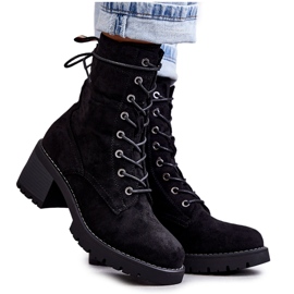 Stivali caldi da donna su tacchi alti Julieta Black nero