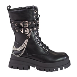 Shelovet lavoratrici con ornamenti nero